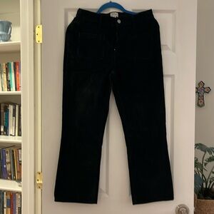 J.Crew Black Corduroy Cropped Double Front Pocket Size 28